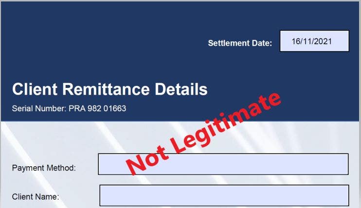 Log in screen scam sample