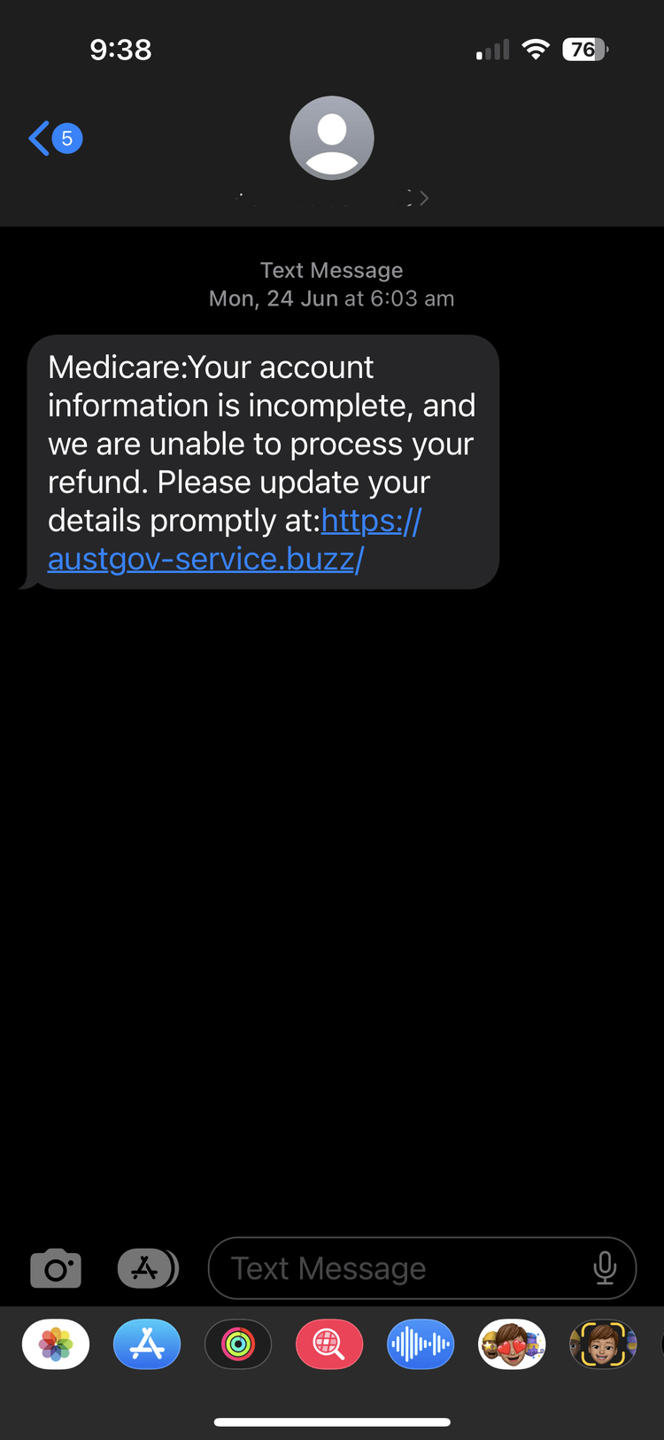 Medicare phishing scam